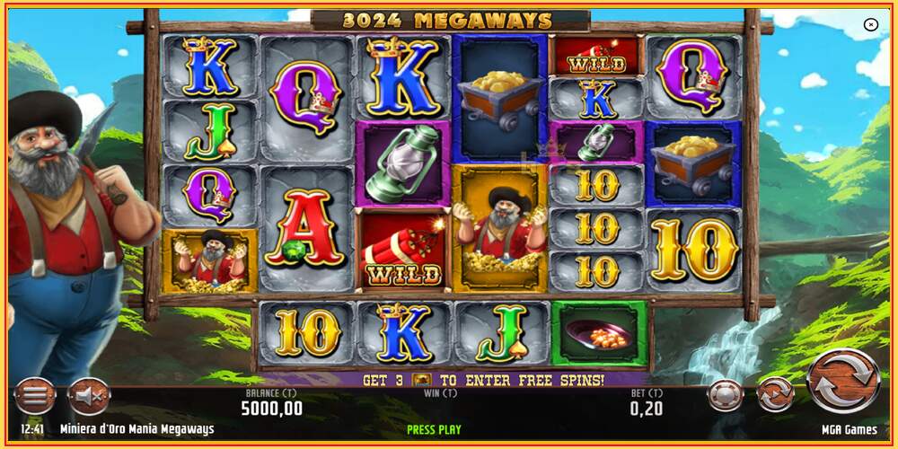 Slot de joc Miniera dOro Mania Megaways