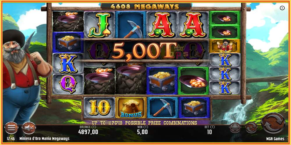 Slot de joc Miniera dOro Mania Megaways