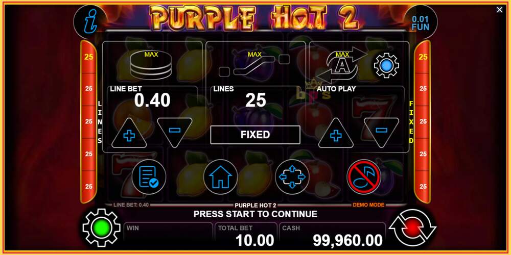 Игровой слот Purple Hot 2