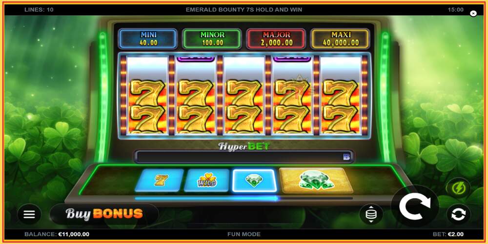 Spielautomat Emerald Bounty 7s Hold and Win