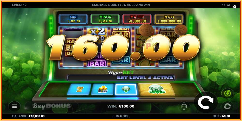 Spielautomat Emerald Bounty 7s Hold and Win