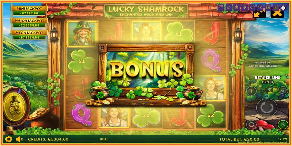 游戏老虎机 Lucky Shamrock - Enchanted Hold and Win