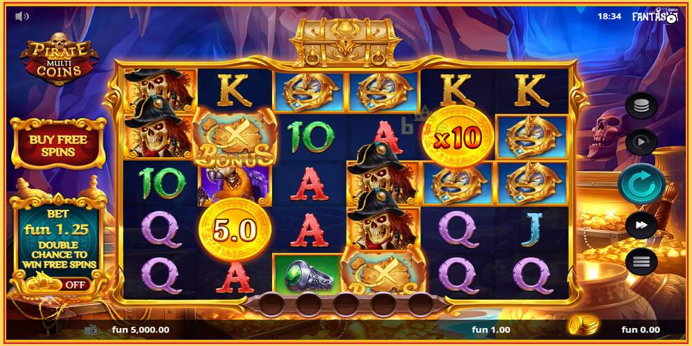 Slot permainan Pirate Multi Coins