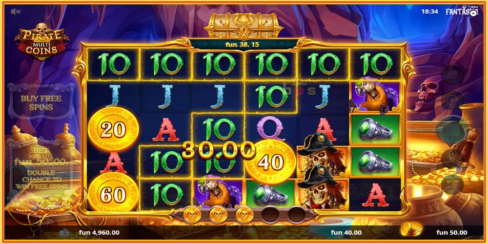 Slot permainan Pirate Multi Coins