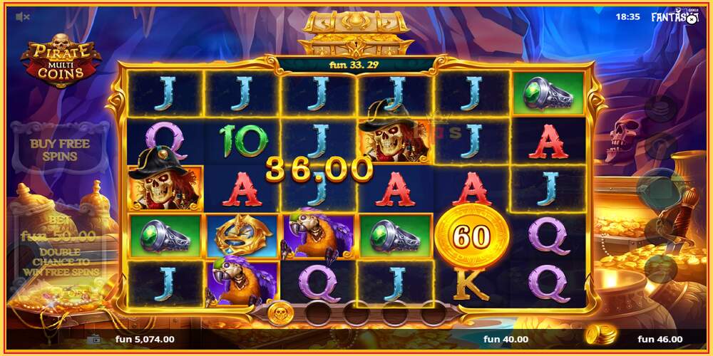 Slot permainan Pirate Multi Coins