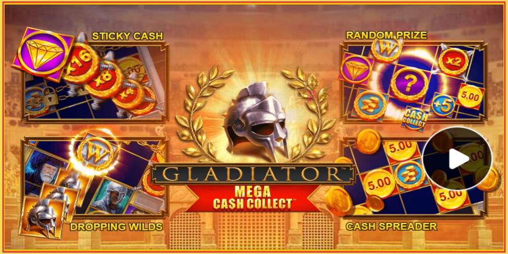 Sliotán cluiche Gladiator: Mega Cash Collect