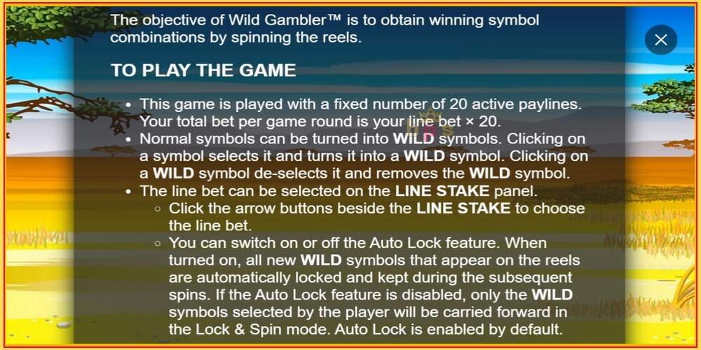 Игровой слот Wild Gambler