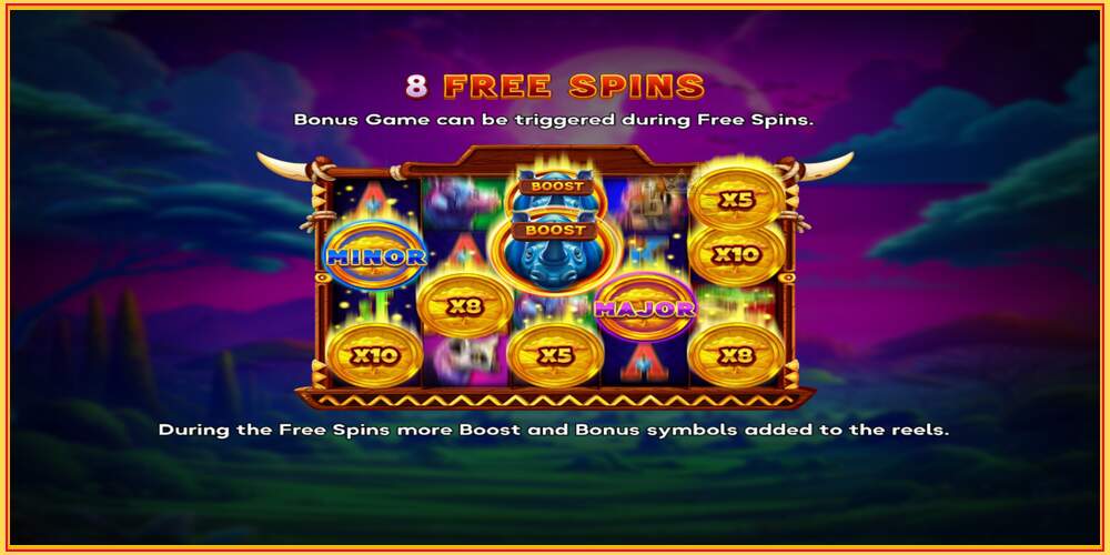 Spēles slots Coin Rush Rhino