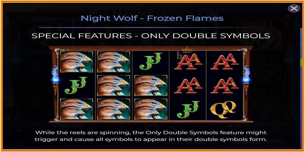 თამაშის სლოტი Night Wolf - Frozen Flames