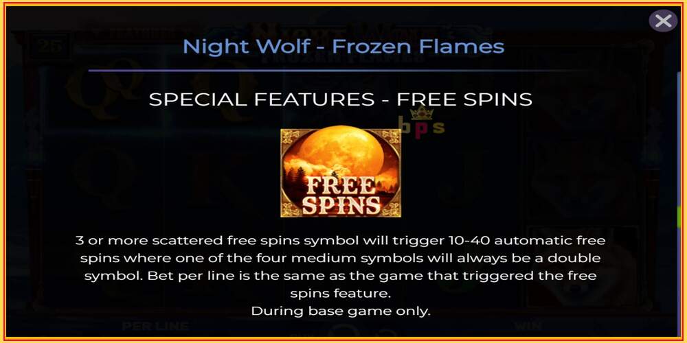 Játék slot Night Wolf - Frozen Flames