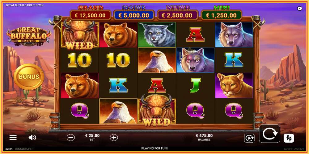 Slot di gioco Great Buffalo