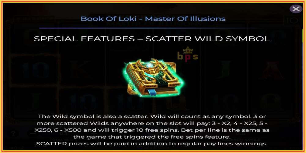 游戏老虎机 Book Of Loki - Master Of Illusions