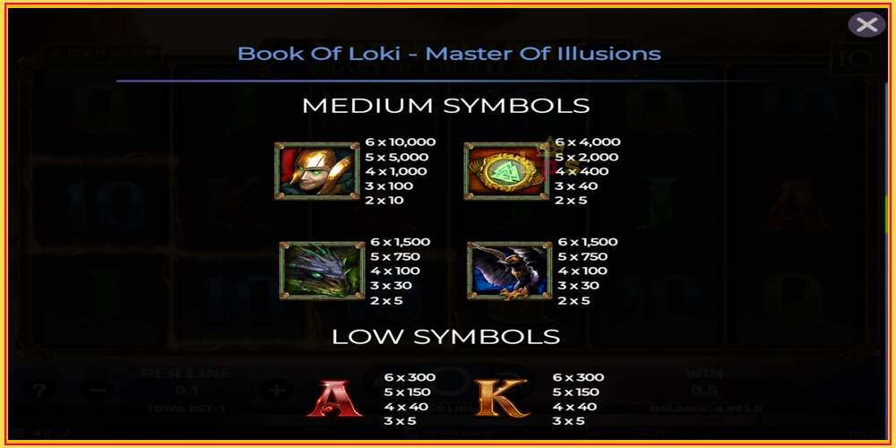 游戏老虎机 Book Of Loki - Master Of Illusions