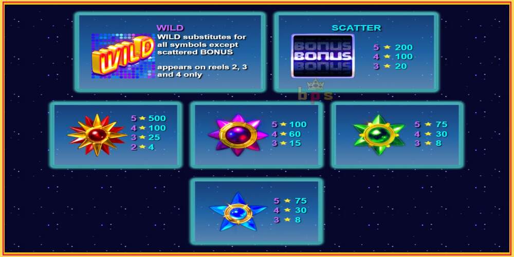 Игровой слот Starmania