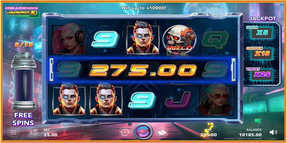 Slot permainan Dreamshock: Jackpot X