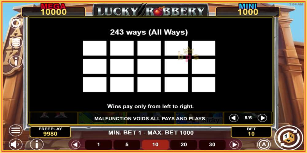 Slot de jogo Lucky Robbery