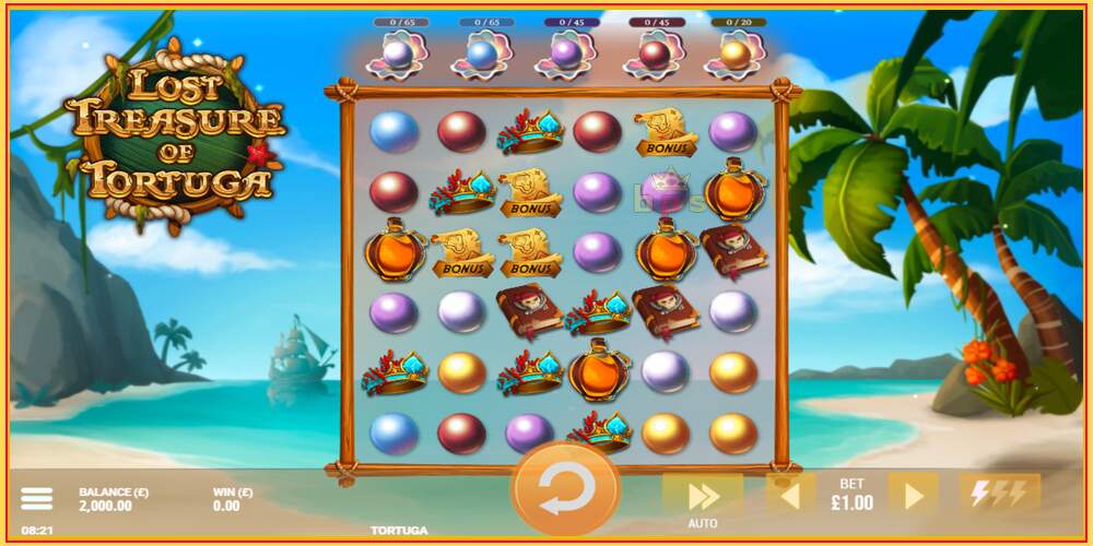 Slot de jogo Lost Treasure of Tortuga