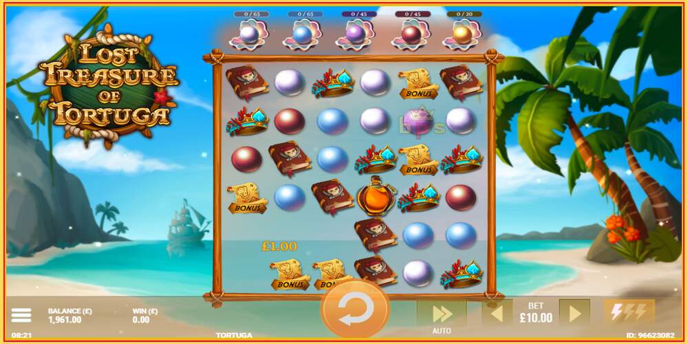 Slot de jogo Lost Treasure of Tortuga