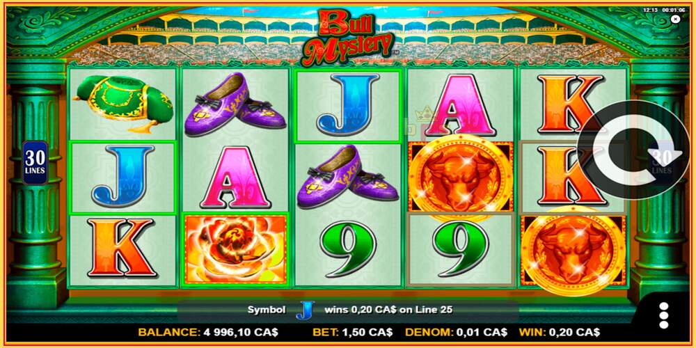 Spēles slots Bull Mystery