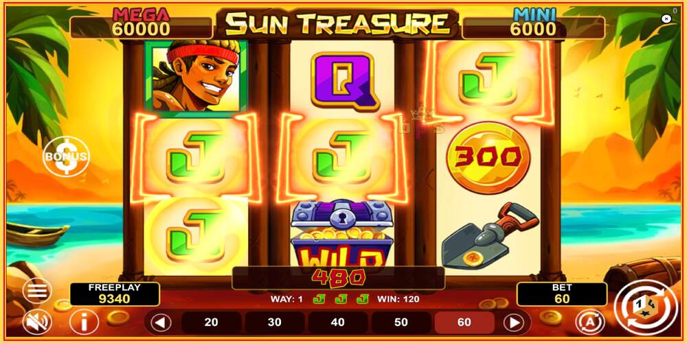 Slot de jogo Sun Treasure Hold & Win