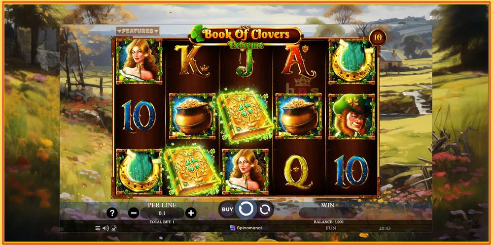 Slot permainan Book of Clovers - Extreme