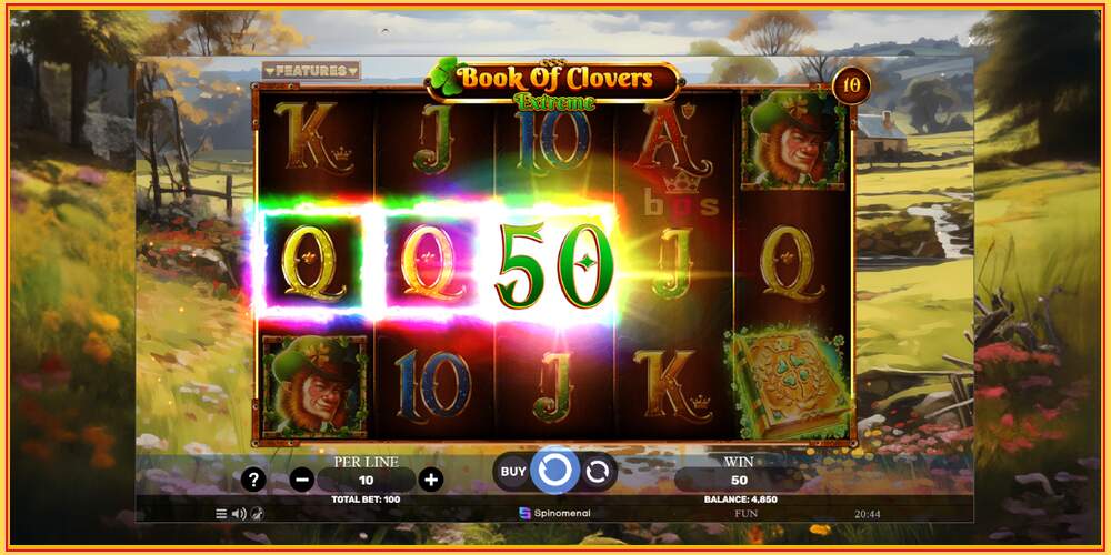 Slot permainan Book of Clovers - Extreme