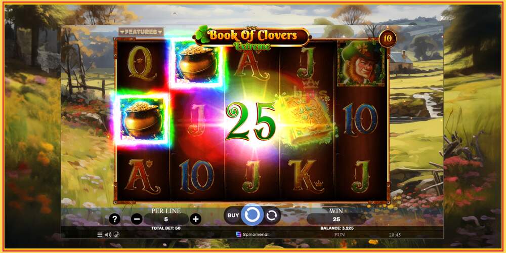 Slot permainan Book of Clovers - Extreme