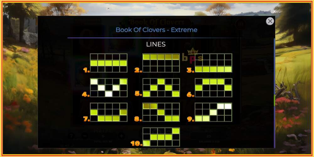 Slot permainan Book of Clovers - Extreme