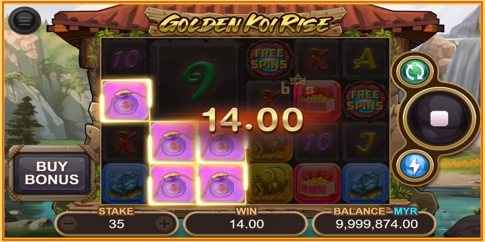 រន្ធហ្គេម Golden Koi Rise