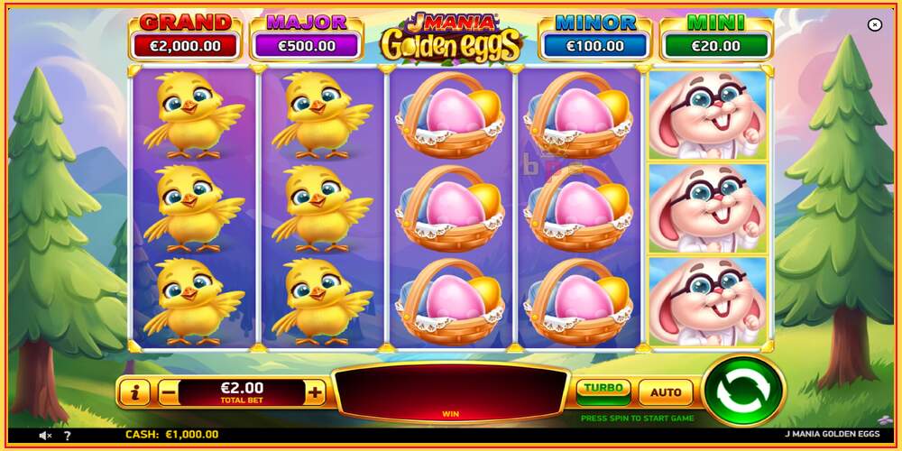 Խաղի բնիկ J Mania Golden Eggs