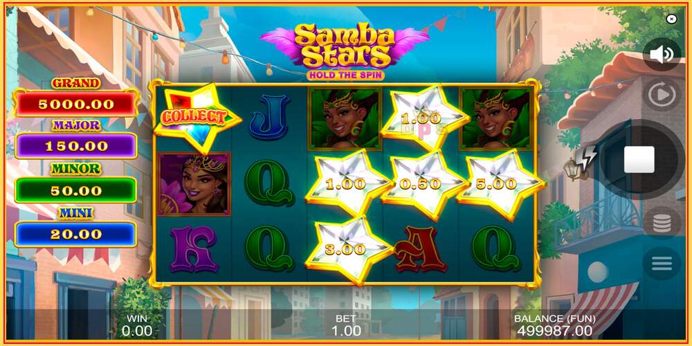 រន្ធហ្គេម Samba Stars: Hold the Spin