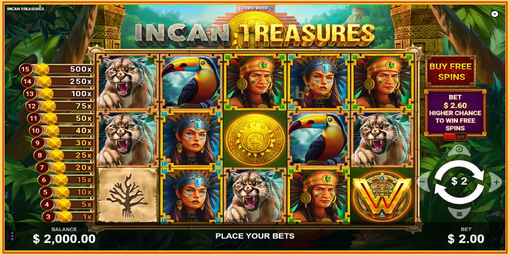 Slot de joc Incan Treasures