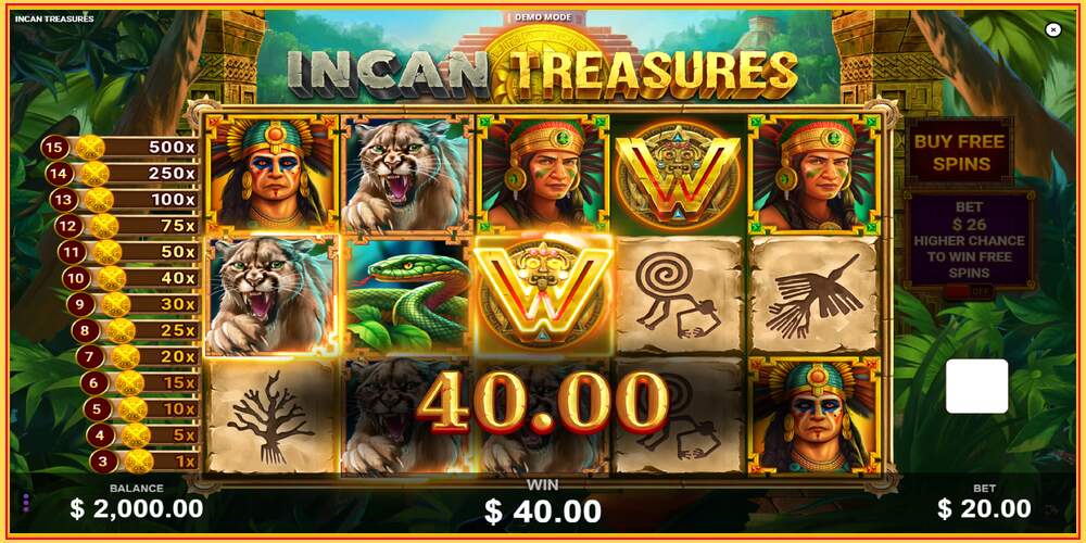 Slot de joc Incan Treasures