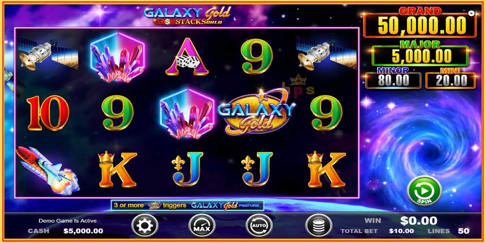 Խաղի բնիկ Galaxy Gold CashStacks Gold