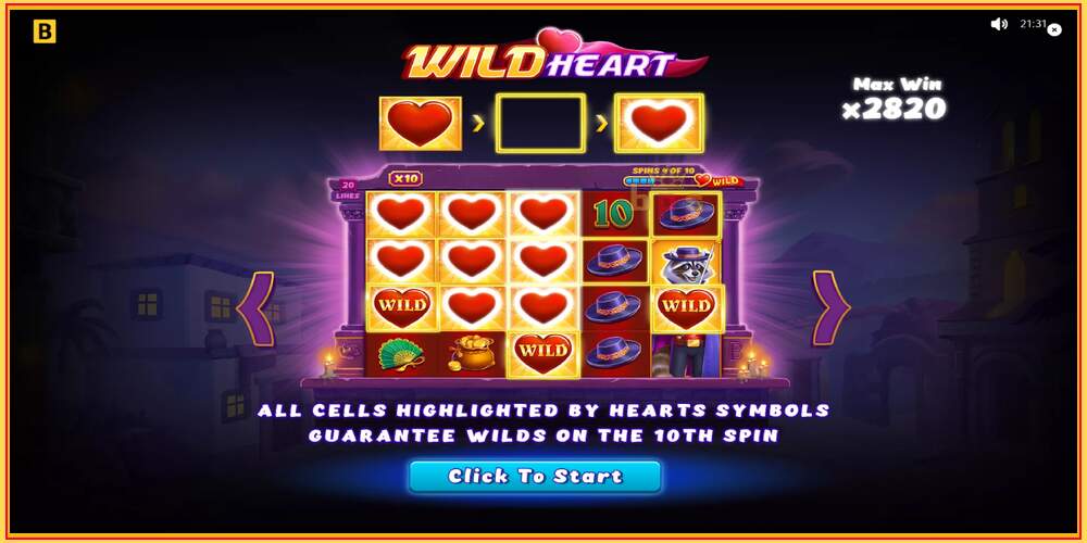 Slot permainan Wild Heart