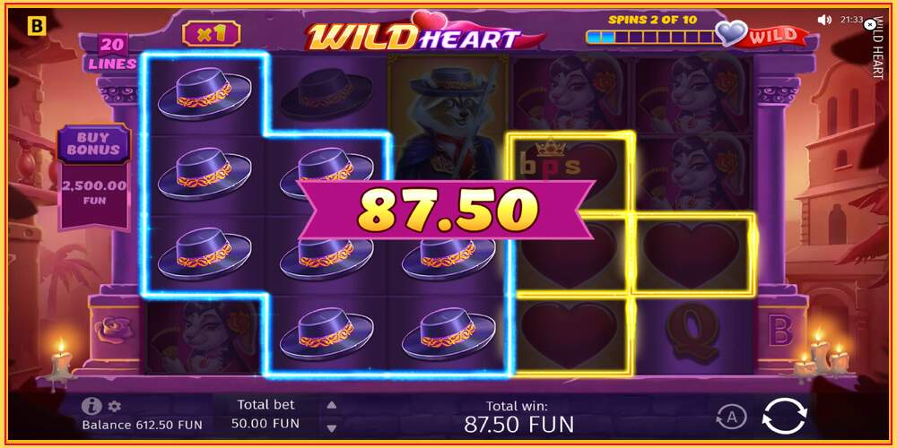 Slot de xogo Wild Heart