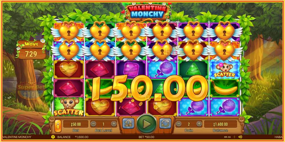 Slot permainan Valentine Monchy