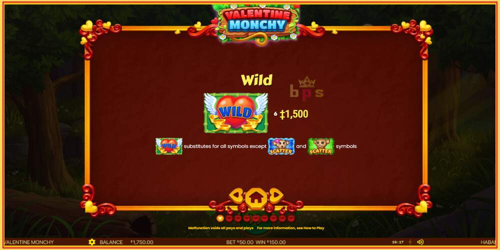 Slot permainan Valentine Monchy