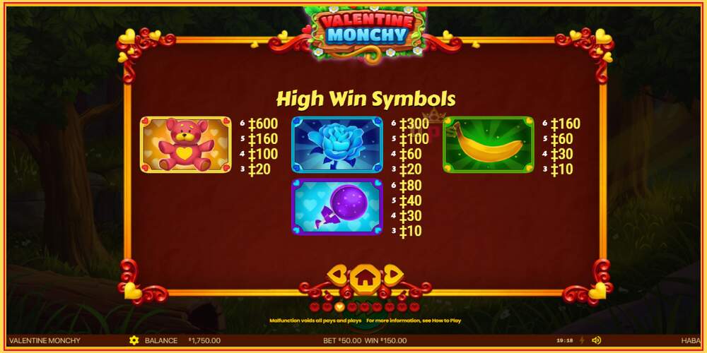 Slot permainan Valentine Monchy