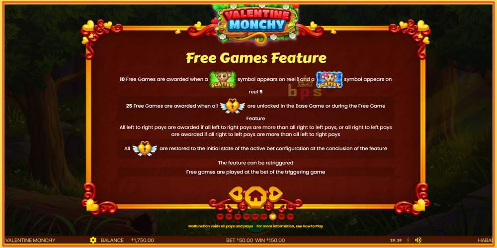 Slot permainan Valentine Monchy