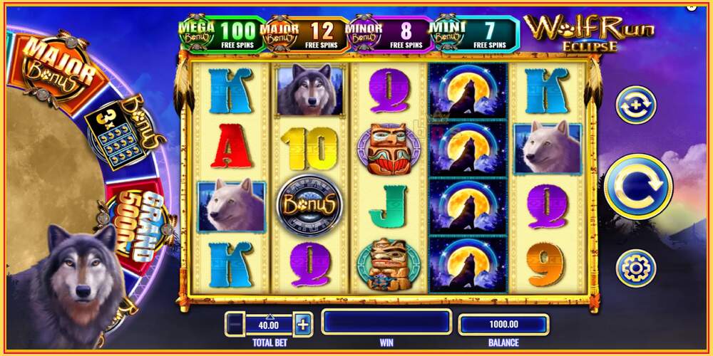 Spēles slots Wolf Run Eclipse