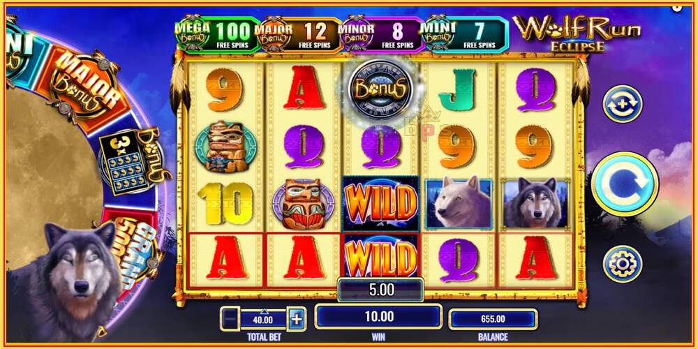 Spēles slots Wolf Run Eclipse