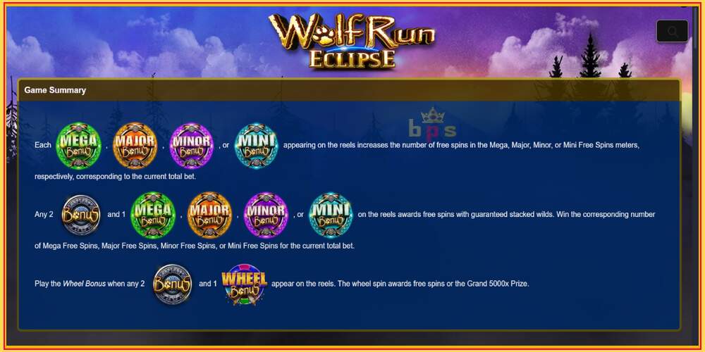 ဂိမ်းအထိုင် Wolf Run Eclipse