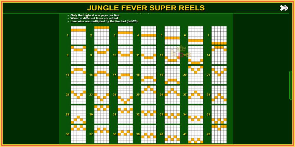 თამაშის სლოტი Jungle Fever Super Reels