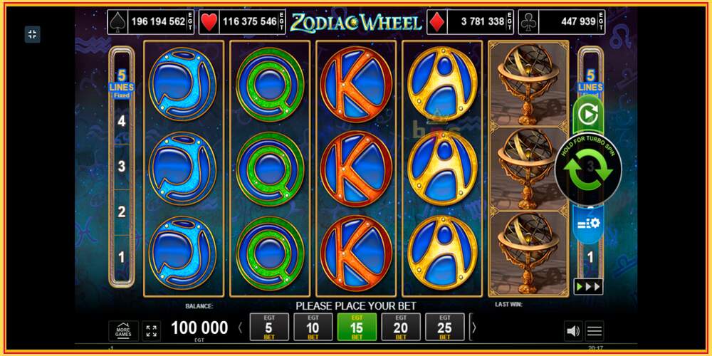 Игровой слот Zodiac Wheel