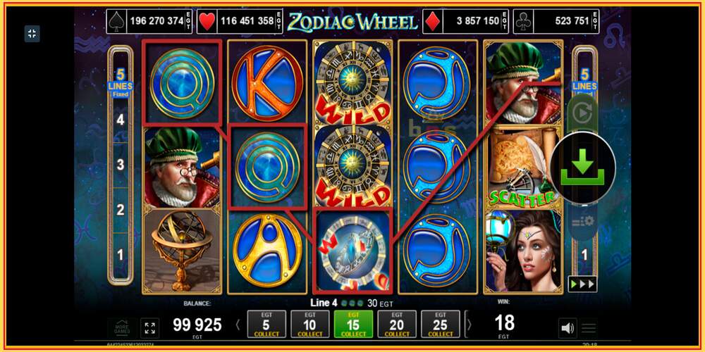 Игровой слот Zodiac Wheel