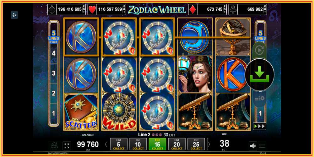 Игровой слот Zodiac Wheel