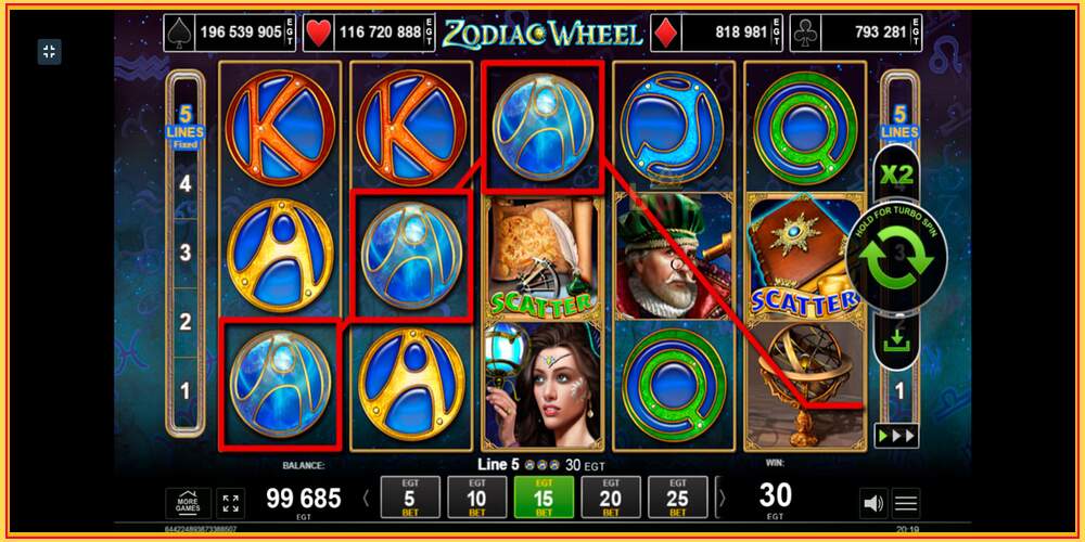 Игровой слот Zodiac Wheel