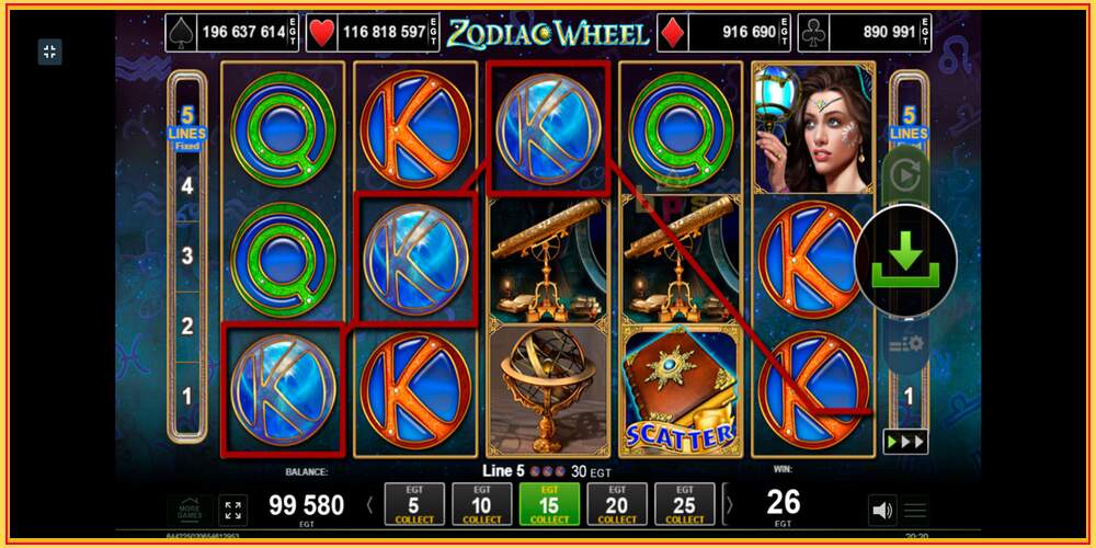 Игровой слот Zodiac Wheel