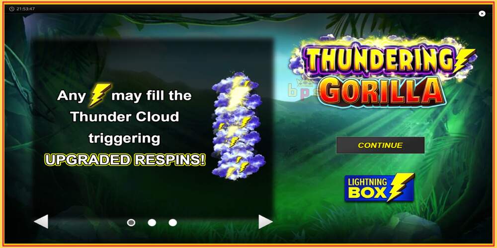 Игровой слот Thundering Gorilla